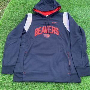 Nike Therma-Fit Oregon State Beavers Football hoodie black and orange (M)